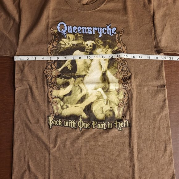 Vintage Queensryche "Back with One Foot in Hell" 2005 Tour Shirt Men's Medium - Picture 6 of 7